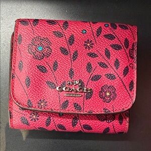 Coach Pink Floral Wallet